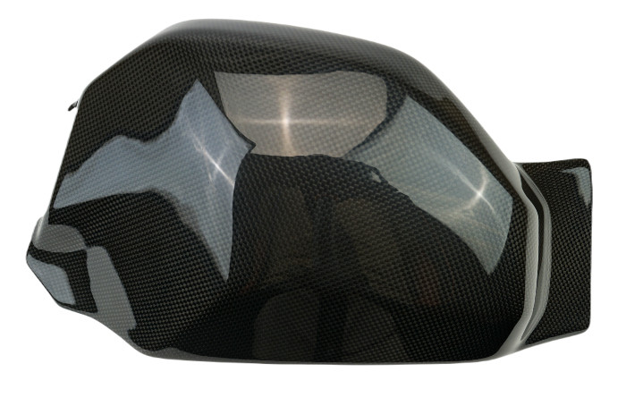 Swingarm Cover ( Version 2)in Glossy Plain Weave Carbon Fiber for Ducati Panigale V4