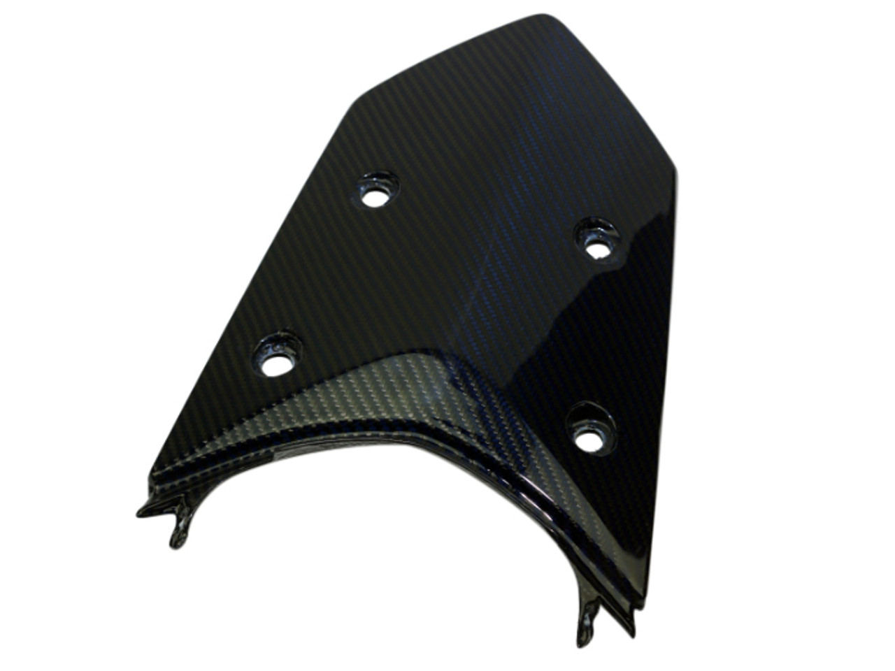 Rear Tail Fairing in Black and Blue Glossy Twill Weave Carbon Fiber for KTM 1290 Super Adventure, 1190 Adventure