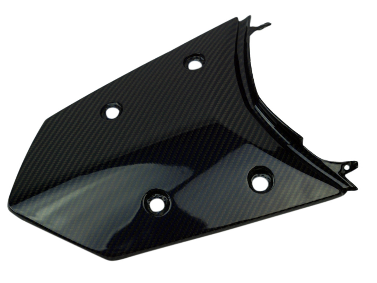 Rear Tail Fairing in Black and Blue Glossy Twill Weave Carbon Fiber for KTM 1290 Super Adventure, 1190 Adventure