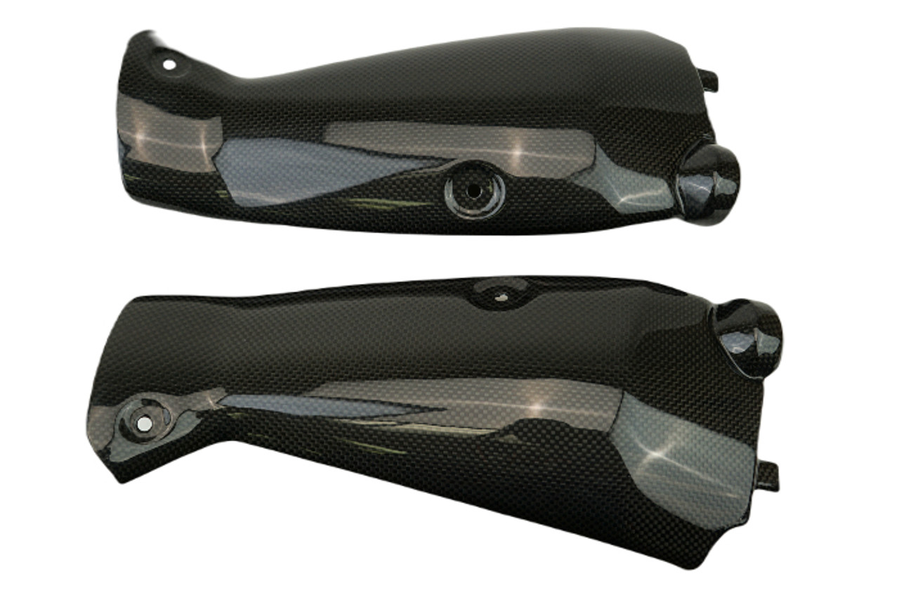 Dash Panels ( Short Version) in Glossy Plain Weave Carbon Fiber for Yamaha R1 09-14