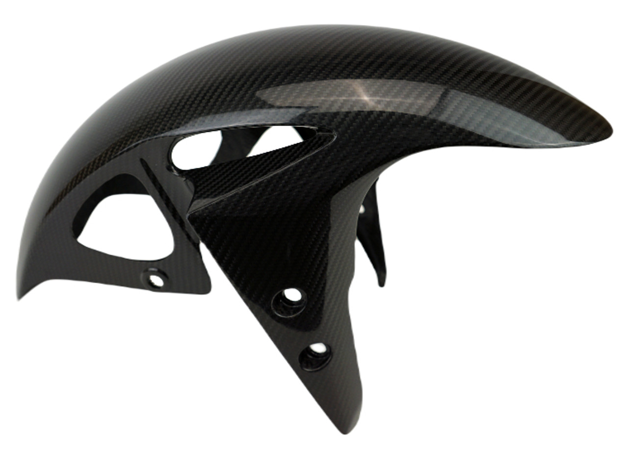 Front Fender in Glossy Twill Weave Carbon Fiber for Yamaha R3, R25, FZ-03/ MT-03 2019+

