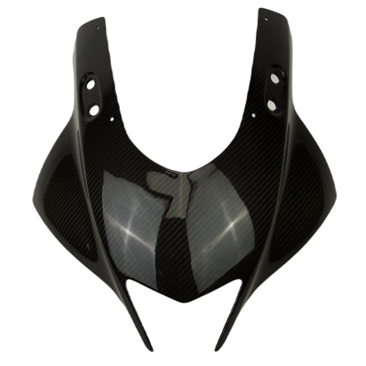 Front Fairing in Glossy Twill Weave Carbon Fiber for Yamaha R3, R25 2019+

