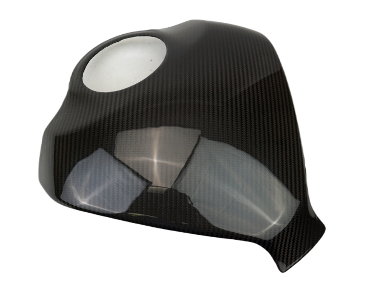 Tank Pad in Glossy Twill Weave Carbon Fiber for Yamaha R3, R25 2019+ 