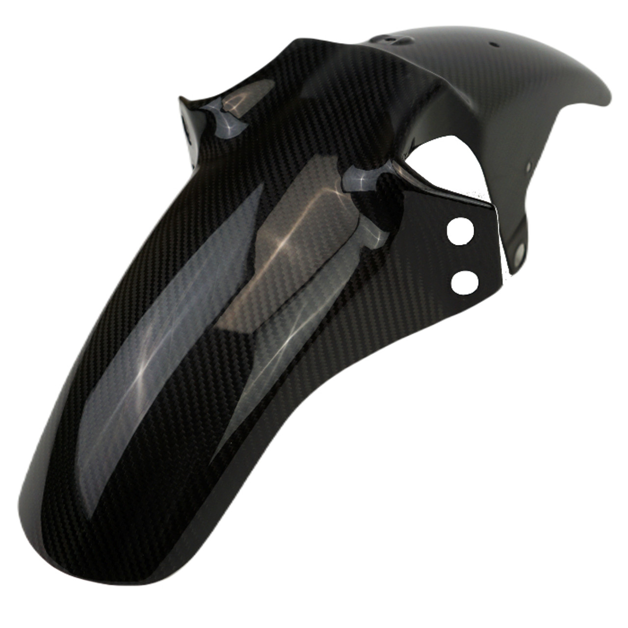 Front Fender in Front Fender in Glossy Twill Weave Carbon Fiber for Yamaha Tenere 700