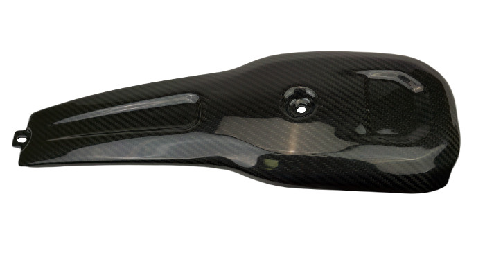 Tank Cover in Glossy Twill Weave Carbon Fiber for Harley-Davidson Low Rider S 2022+