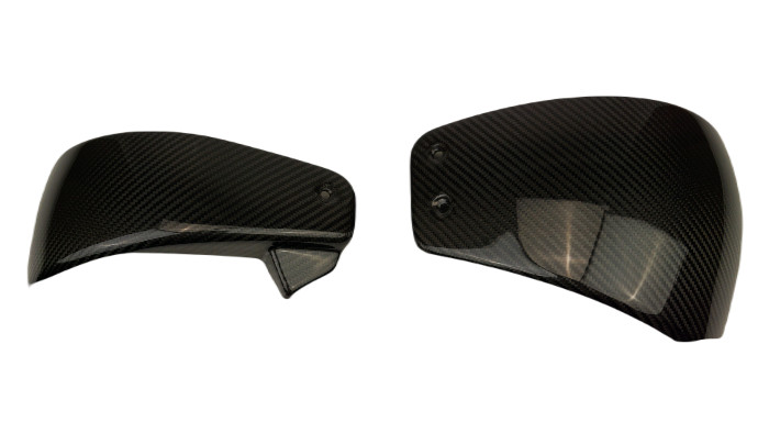 Under Seat Side Covers in Glossy Twill Weave Carbon Fiber for Harley-Davidson Low Rider S 2022+