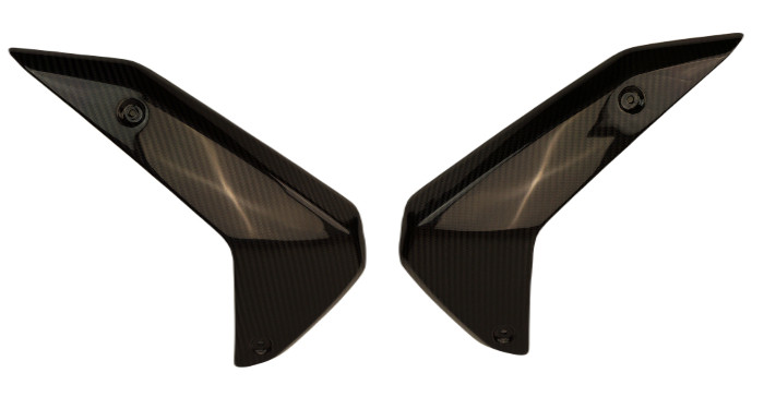 Side Panels in Glossy Twill Weave Carbon Fiber for BMW R1300GS