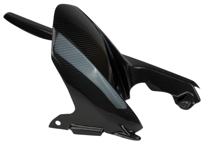 Rear Hugger with Chain Guard in Glossy Twill Weave Carbon Fiber for BMW S1000RR 2019+