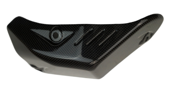 Right Side Lower Side Panel in Glossy Plain Weave Carbon Fiber for Ducati Hypermotard 698 Mono

