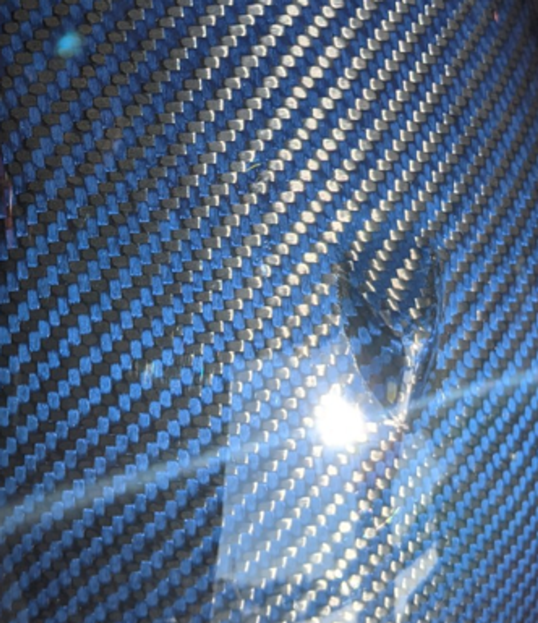 Black & Blue Intake Cover (right side) in 100% Carbon Fiber for BMW R nineT 2013 - 2015