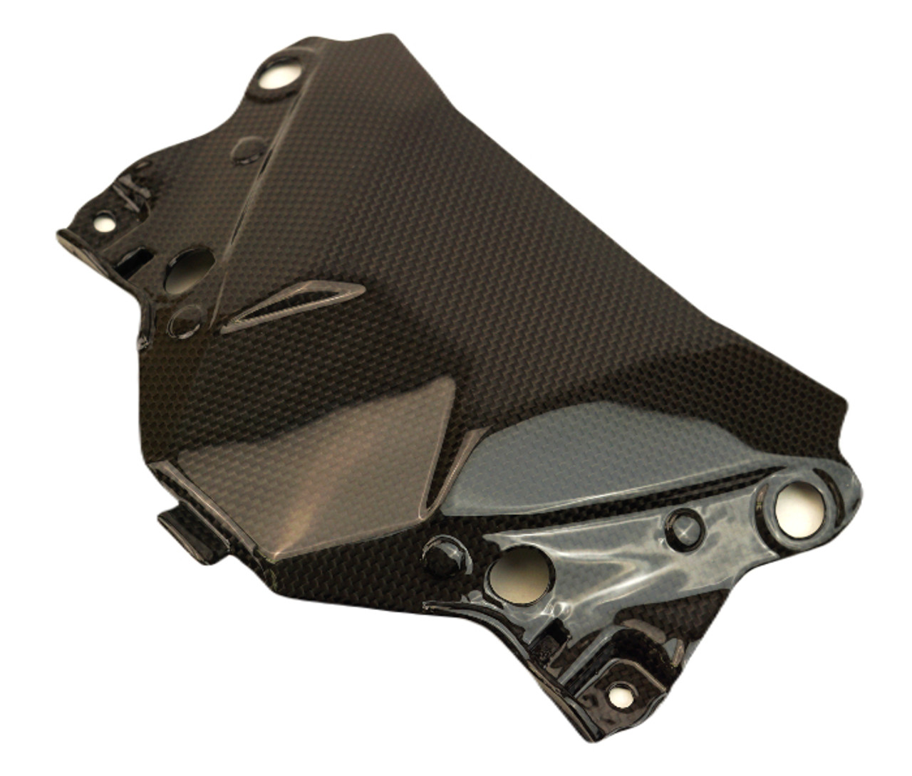 Upper Inner Cowl in Glossy Plain Weave Carbon Fiber for Kawasaki ZX6R 2024+ 

