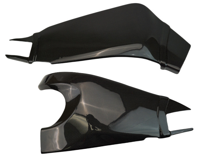 Swingarm Covers in 100% Carbon Fiber for Kawasaki ZX6R 2019+
