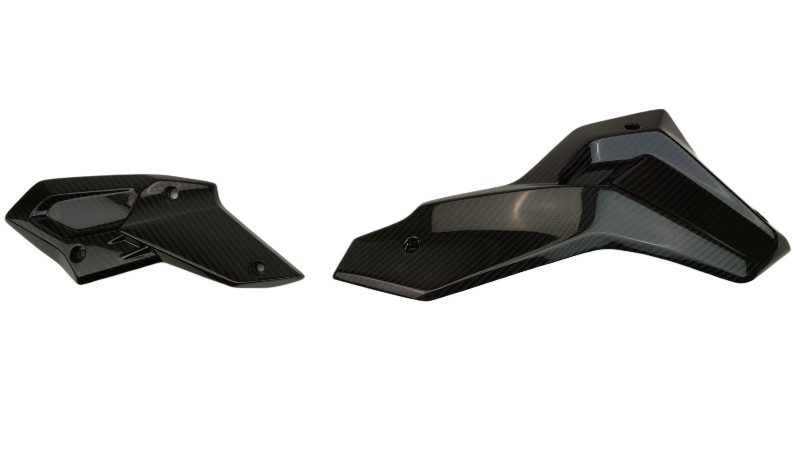 u*2様 カーボン　バンチバー　370mm Belly Pan Sides in 100% Carbon Fiber for Kawasaki Z H2