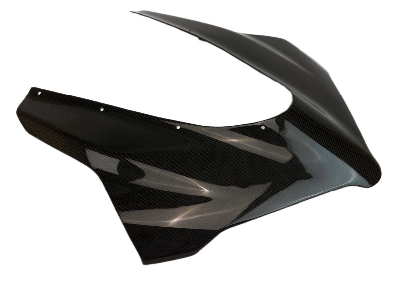 Front Fairing in Glossy Plain Weave Carbon Fiber for Ducati Panigale V4 2025+
