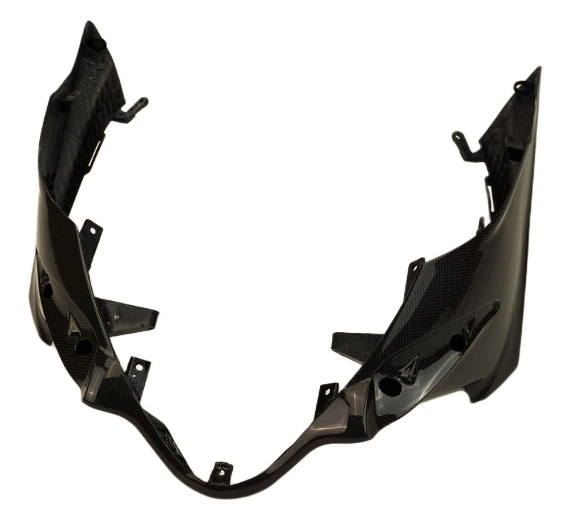 Lower Front Fairing in Glossy Plain Weave Carbon Fiber for Ducati Panigale V4 2025+