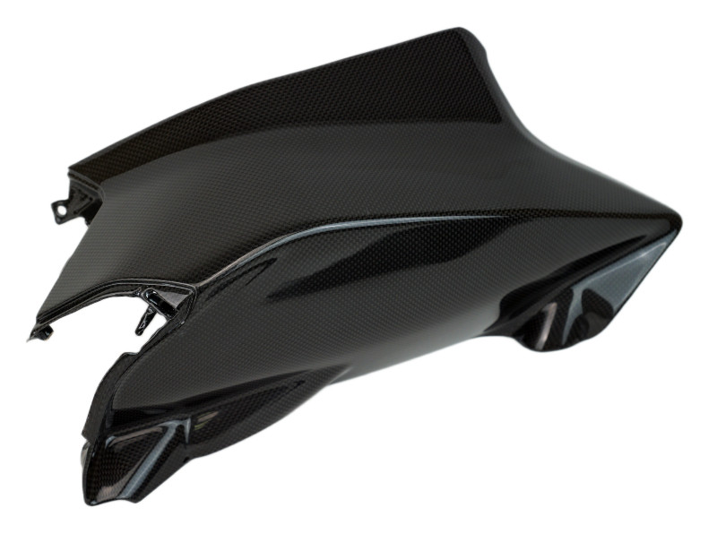 Middle Side Panels (left side) in Glossy Plain Weave Carbon Fiber for Ducati Panigale V4 2025+