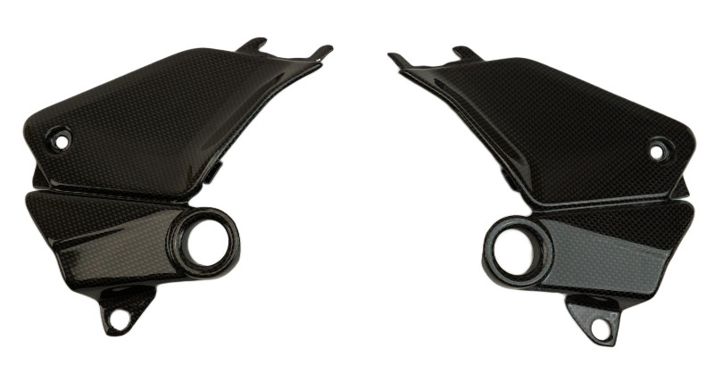 Frame Infills in Glossy Plain Weave Carbon Fiber for Ducati Panigale V4 2025+