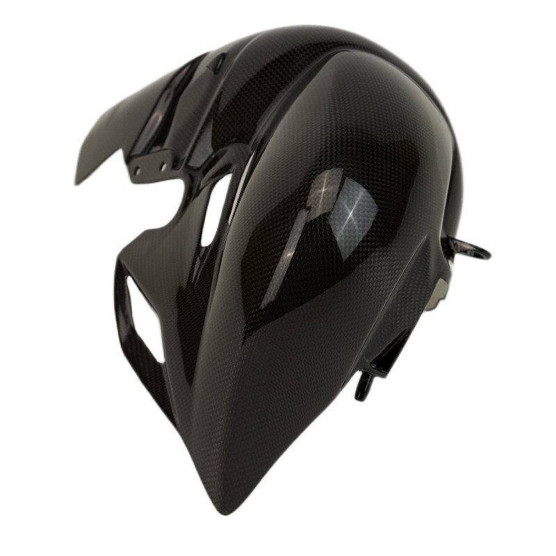 Exhaust Cover in Glossy Plain Weave Carbon Fiber for Ducati Panigale V4 2025+
