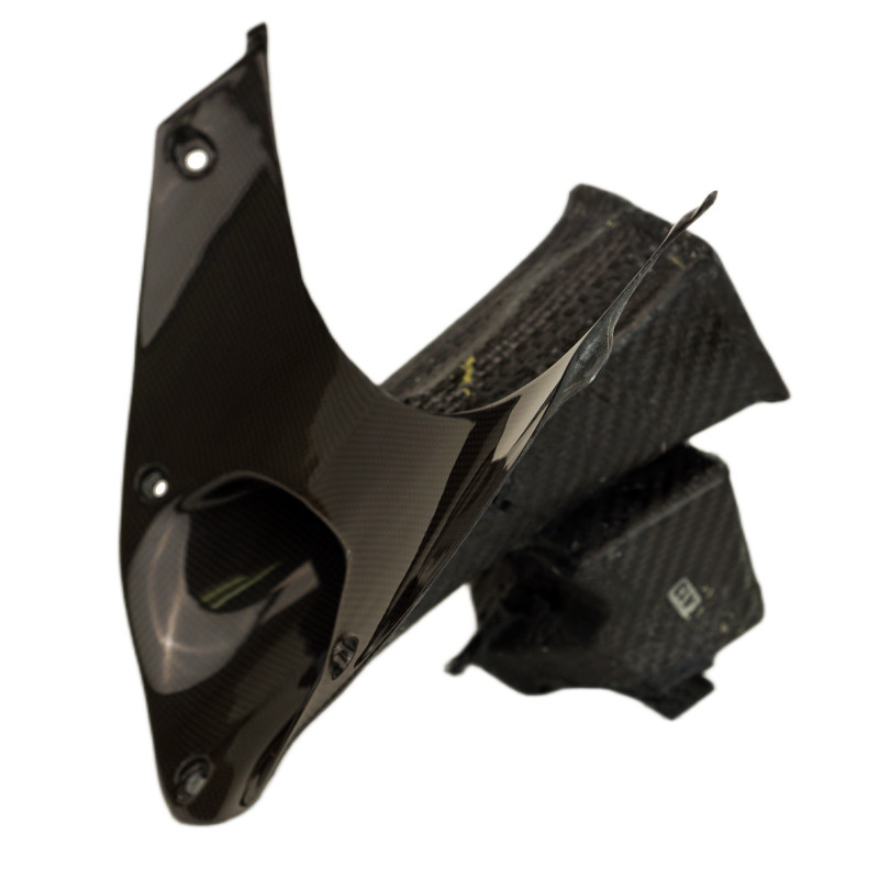 Inner Front Fairing in Glossy Plain Weave Carbon Fiber for Ducati Panigale V4 2025+