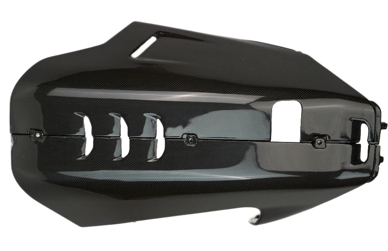 Exhaust Covers for Akrapovic in Glossy Plain Weave Carbon Fiber for Ducati Panigale V4 2025+ 

