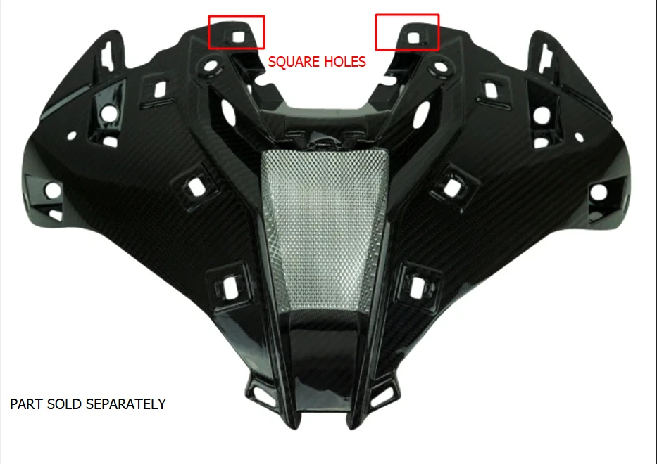 Windscreen in 100% Carbon Fiber for BMW S1000RR 2023-2024 (Square Tabs)