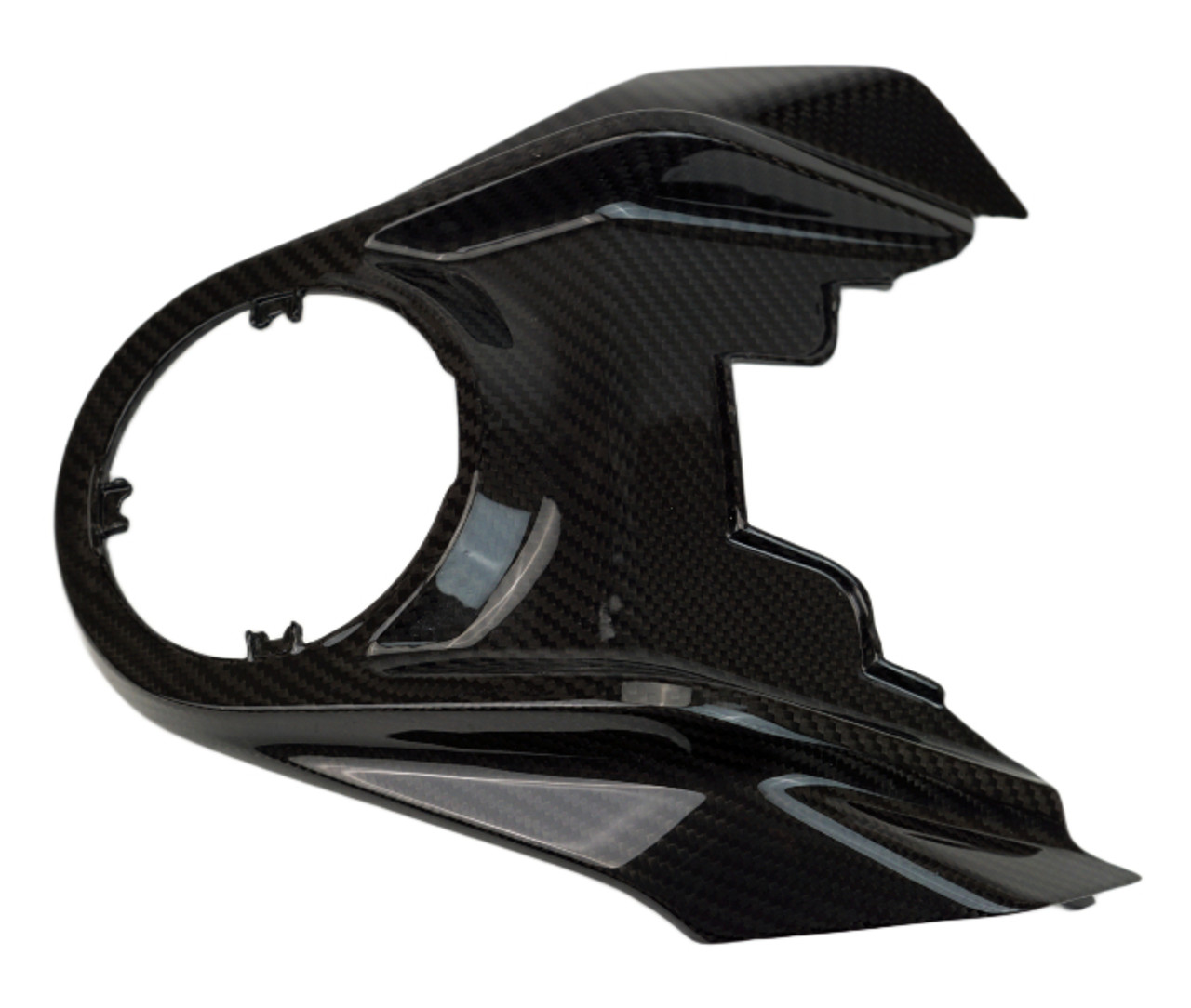 Front Tank Cover in Glossy Twill Weave Carbon Fiber for KTM Duke 390 2024+