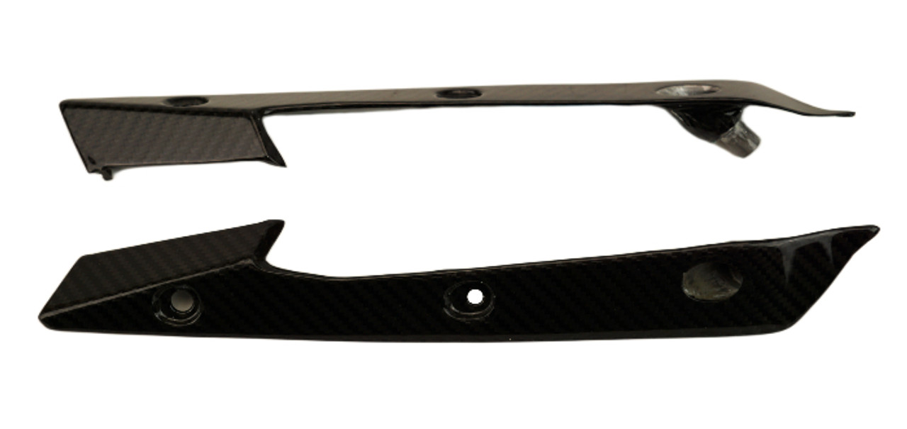 Inner Side Fairings in Glossy Twill Weave Carbon Fiber for KTM Duke 390 2024+

