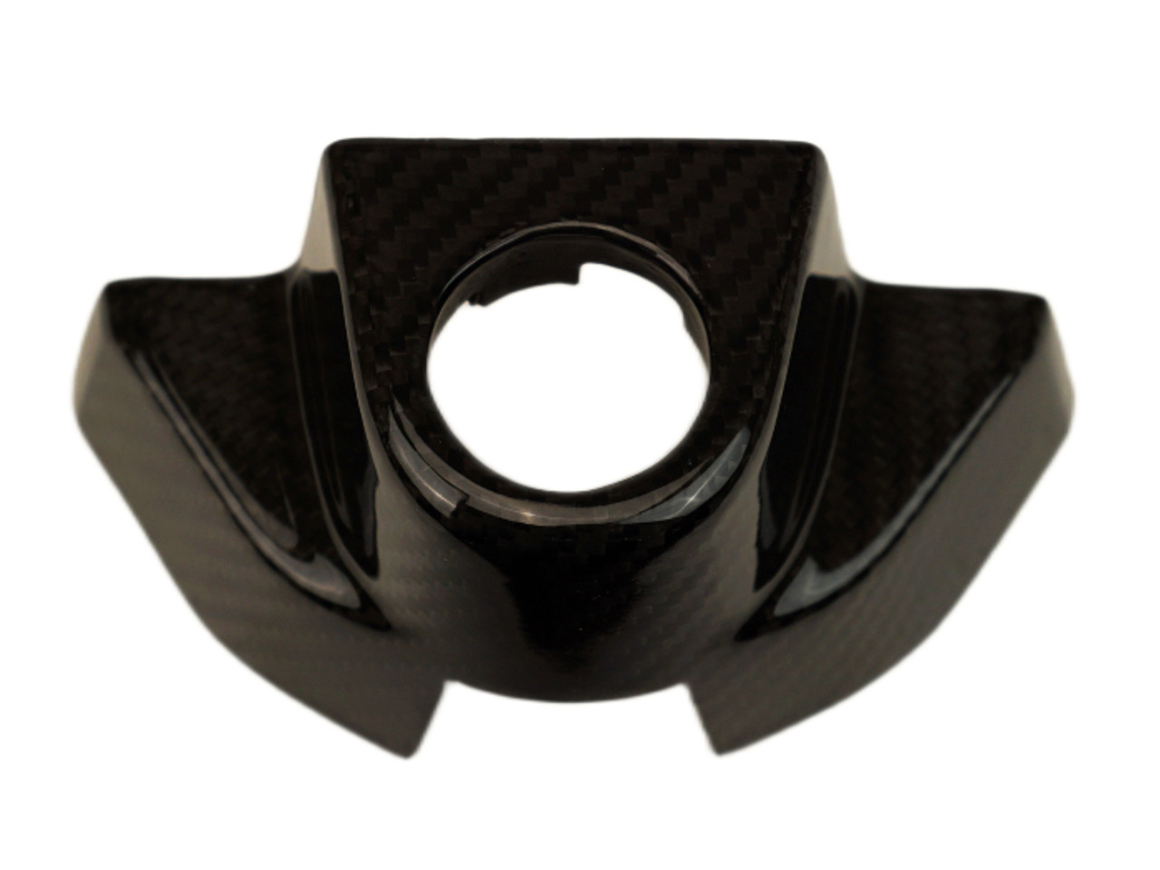 Key Cover in Glossy Twill Weave Carbon Fiber for KTM Duke 390 2024+

