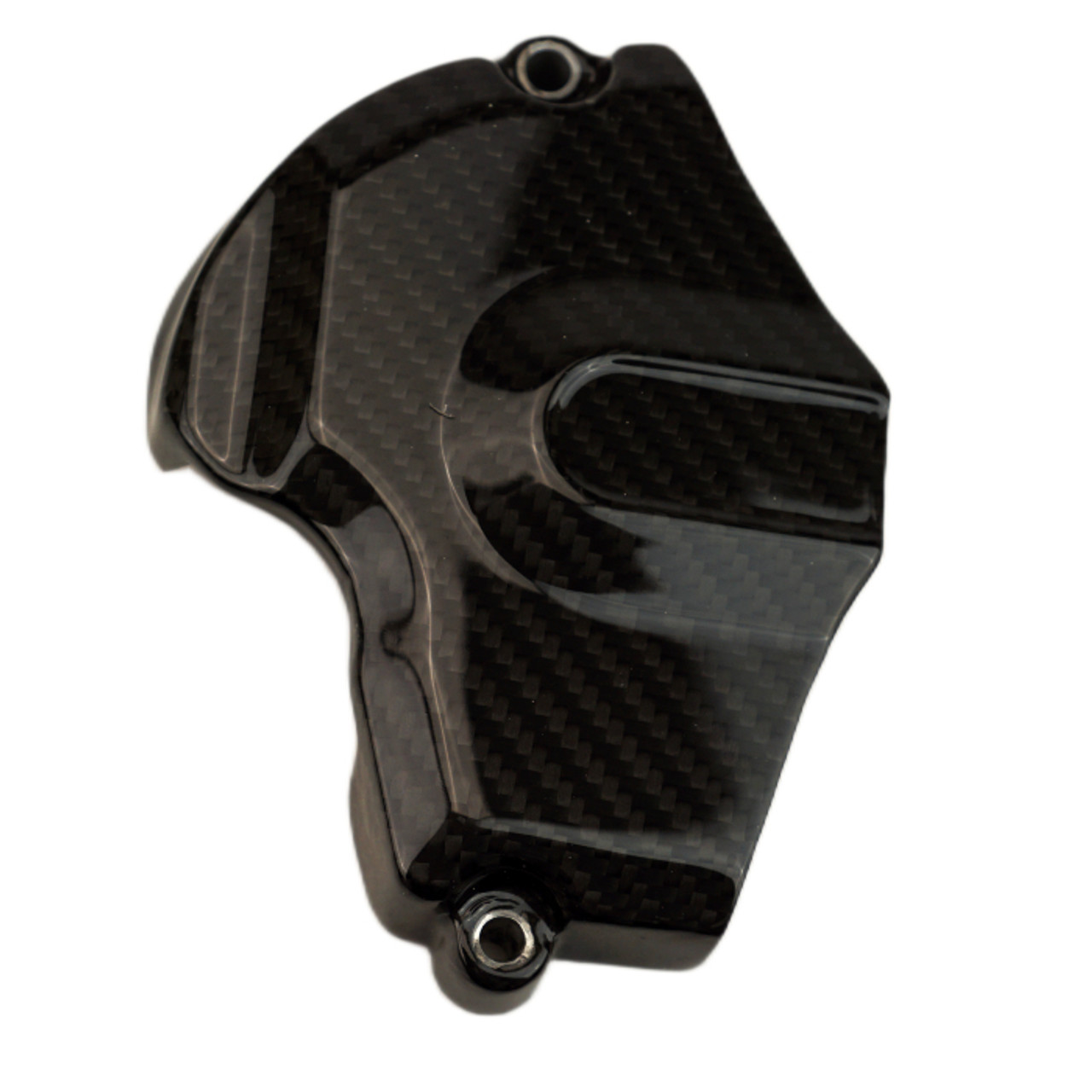 Sprocket Cover in Glossy Twill Weave Carbon Fiber for KTM 1290 Super Adventure 2024+

