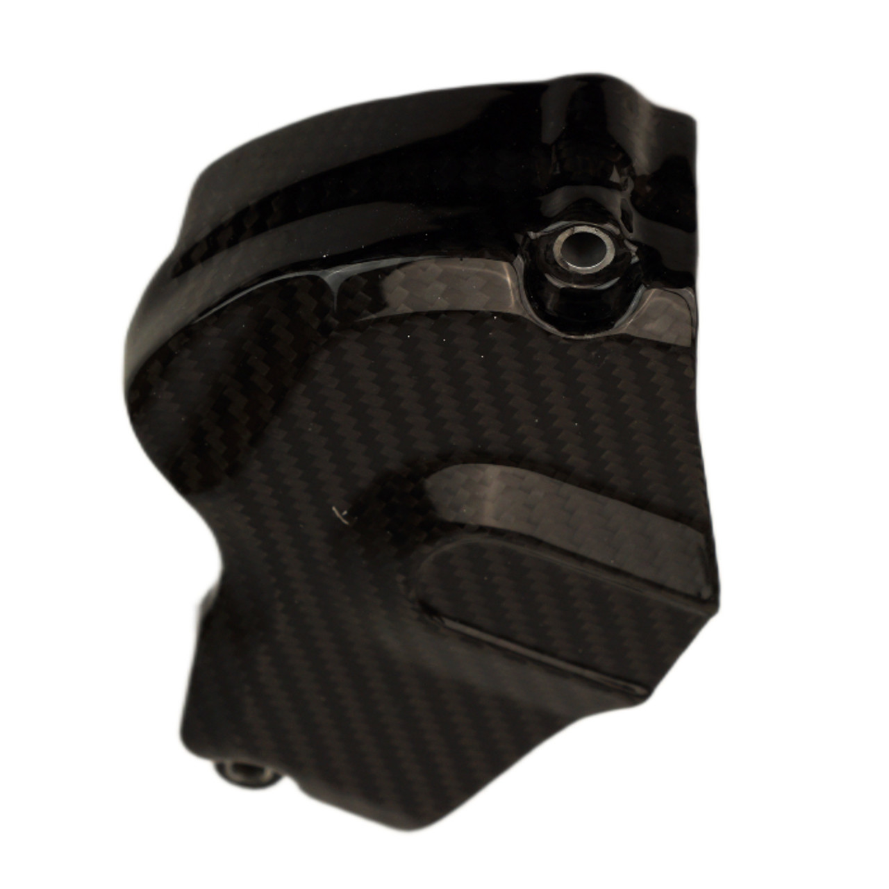 Sprocket Cover in Glossy Twill Weave Carbon Fiber for KTM 1290 Super Adventure 2024+