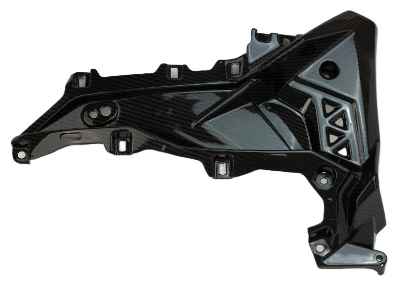Right Side Inner Side Panels in Glossy Twill weave Carbon Fiber for Suzuki GSX-8R 