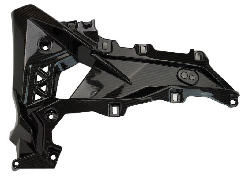 Left Side Inner Side Panels in Glossy Twill weave Carbon Fiber for Suzuki GSX-8R 