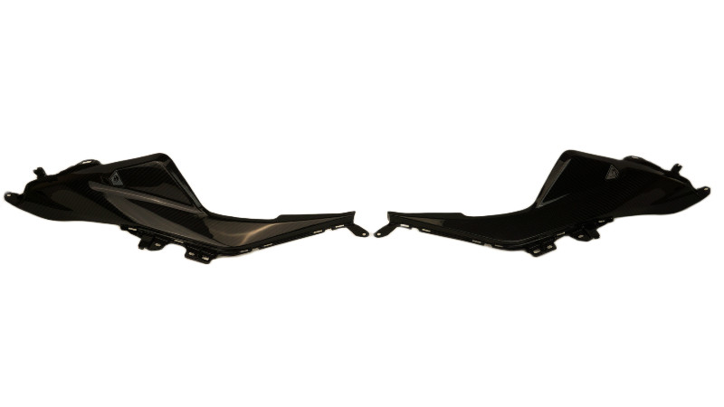 Front Fairing Side Panels in Glossy Twill Weave Carbon Fiber for BMW R1300GS ADV 2025+