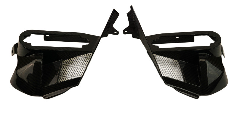 Air Intake Covers in Glossy Twill Weave Carbon Fiber for BMW R1300GS ADV 2025+