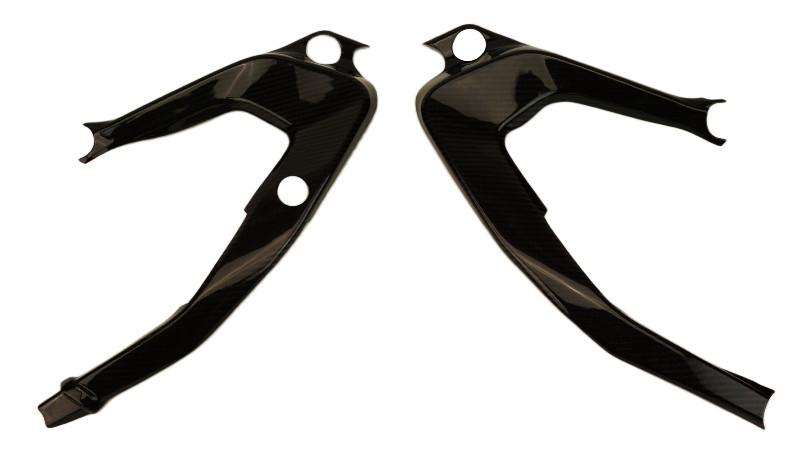 Frame Covers in Glossy Twill Weave Carbon Fiber for BMW R1300GS ADV 2025+

