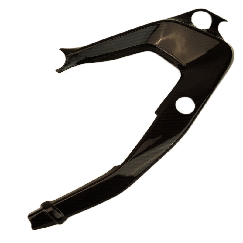 Left Side Frame Cover in Glossy Twill Weave Carbon Fiber for BMW R1300GS ADV 2025+
