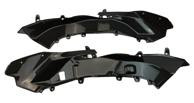 Inner Large Panels in Glossy Plain Weave Carbon Fiber for Ducati Panigale V2 2025+ 

