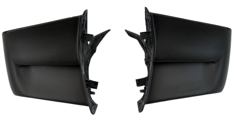 Upper Winglets in Matte Plain Weave Carbon Fiber for Ducati Streetfighter V4 2025+