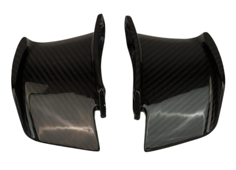 Lower Winglets in Glossy Twill Weave Carbon Fiber for Ducati Streetfighter V4 2025+