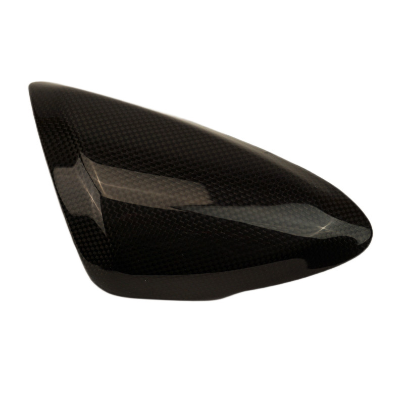 Small Exhaust Guard in Glossy Plain Weave Carbon Fiber for Ducati XDiavel V4 2025+

