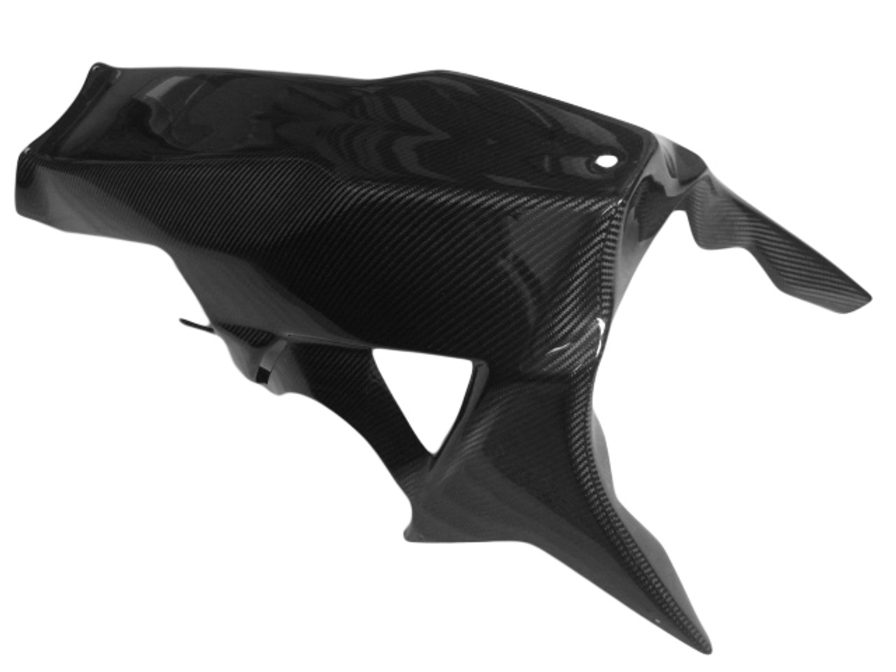 Racing Belly Pan in Glossy Twill Weave Carbon Fiber for BMW S1000RR 09-14