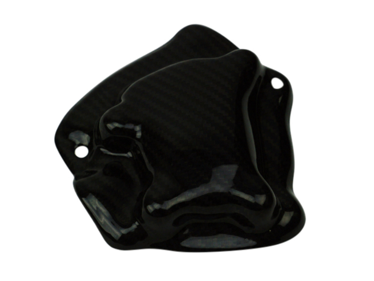 Pickup Cover Cover (Kevlar inside) in Glossy Plain Weave Carbon Fiber for Yamaha R1 09-14