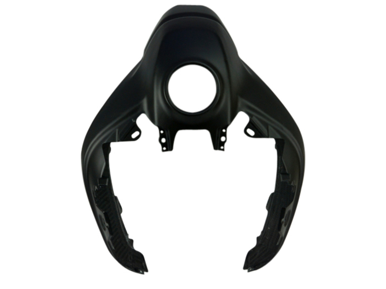 Upper Tank Cover in Matte Plain Weave shown for Ducati Multistrada 950, 1260 2018+, Enduro 1200/1260.