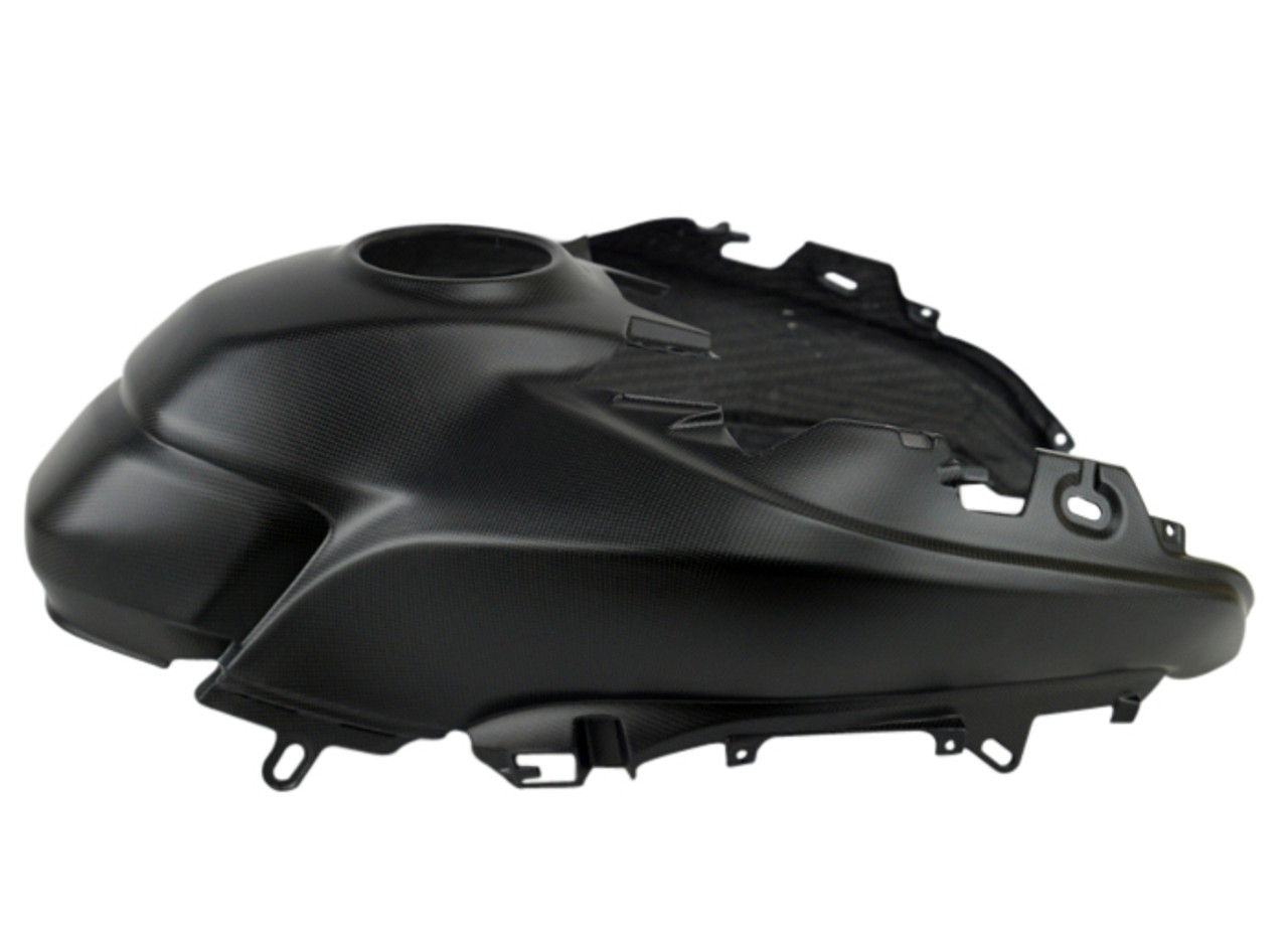 Upper Tank Cover in Matte Plain Weave shown for Ducati Multistrada 950, 1260 2018+, Enduro 1200/1260.