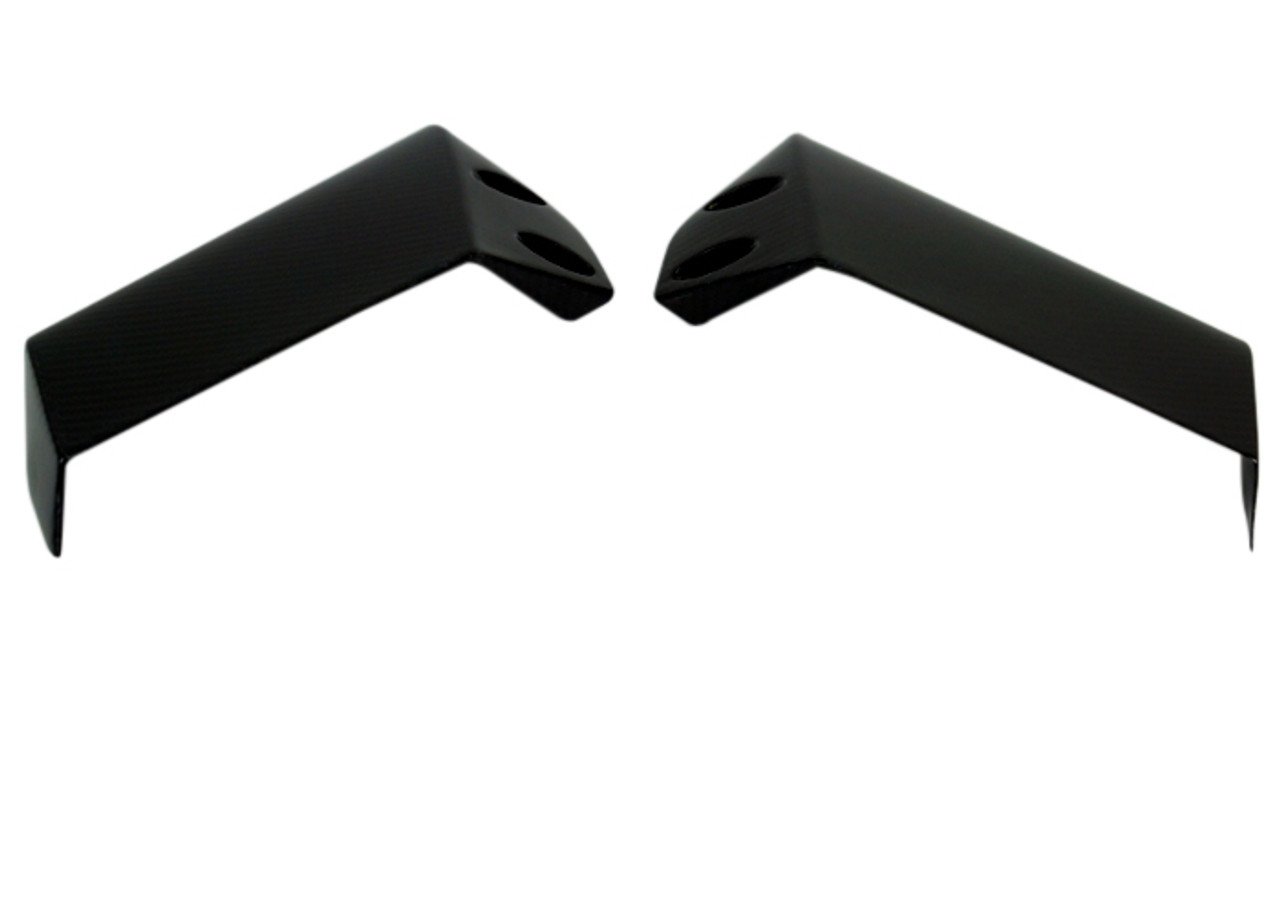 Upper Wings in Glossy Twill Weave Carbon Fiber for Kawasaki H2