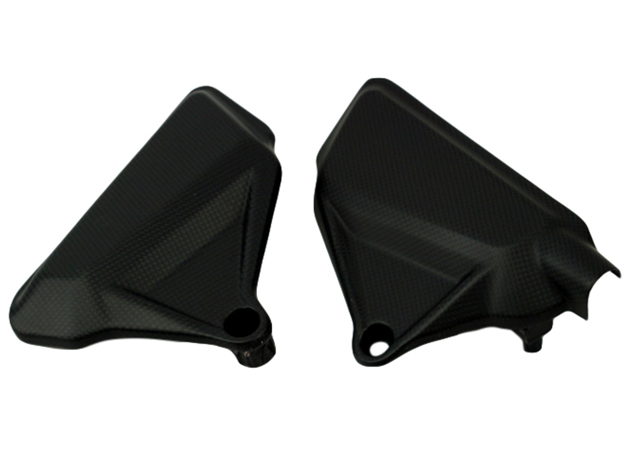 In Frame Covers in Matte plain weave Carbon Fiber for Ducati XDiavel 2017+, Diavel 2019+