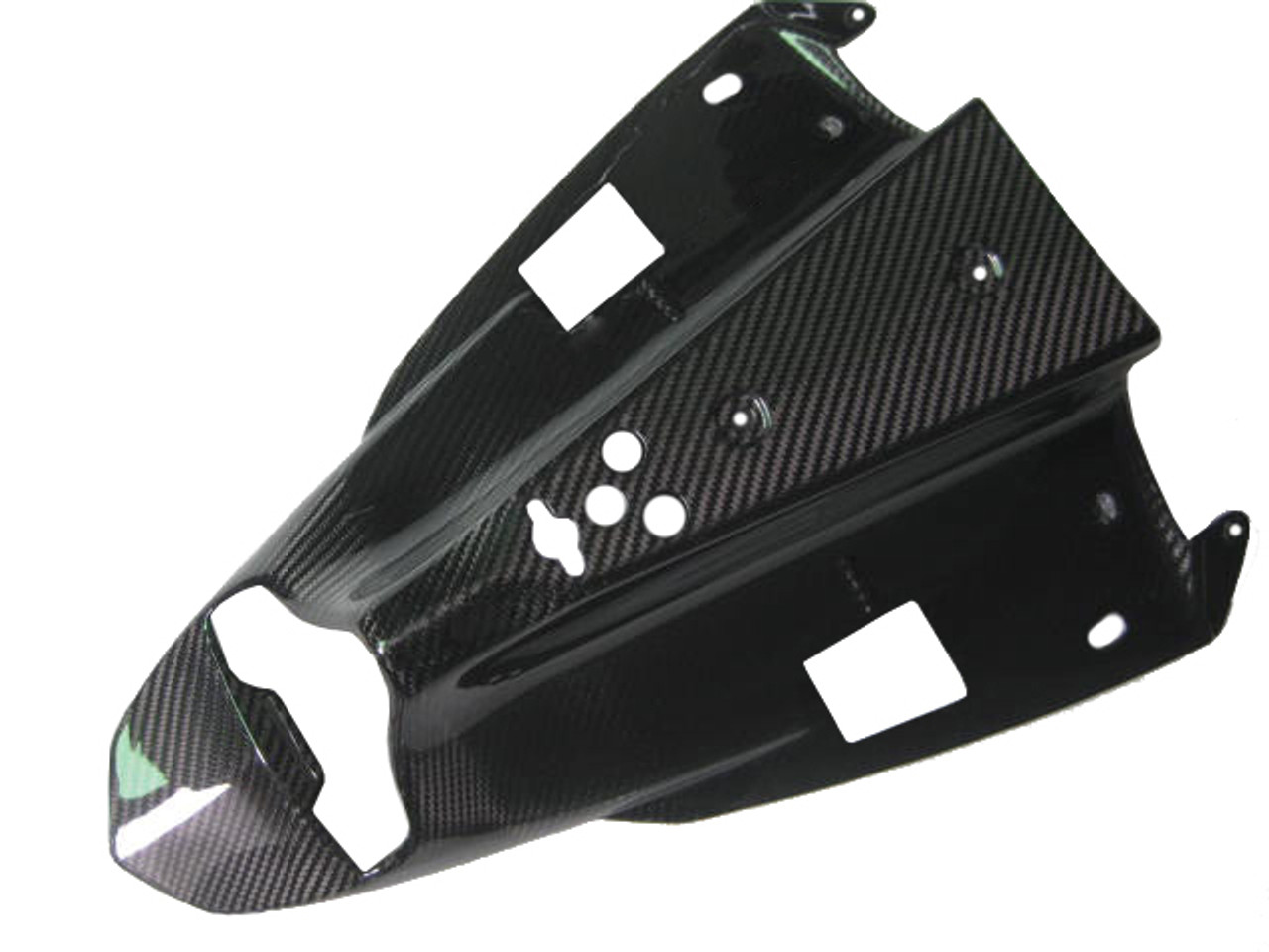 Glossy Twill Weave Carbon Fiber Under Tail for Yamaha R1 09-14