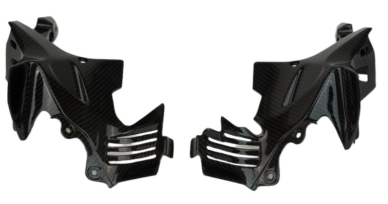 Under Tank Fairings in Glossy Twill Weave Carbon Fiber for Honda CB1000 Hornet 2025+