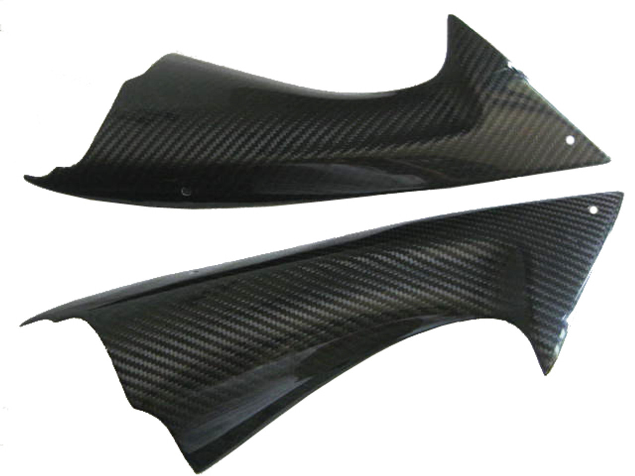 Glossy Twill Weave Carbon Fiber Air Intakes for Yamaha R6 08-16