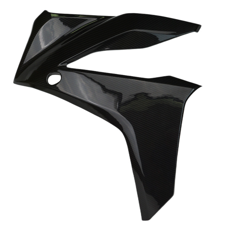 Left Side of Large Side Panels in Glossy Twill Weave Carbon Fiber for Honda CBR650R 2024+